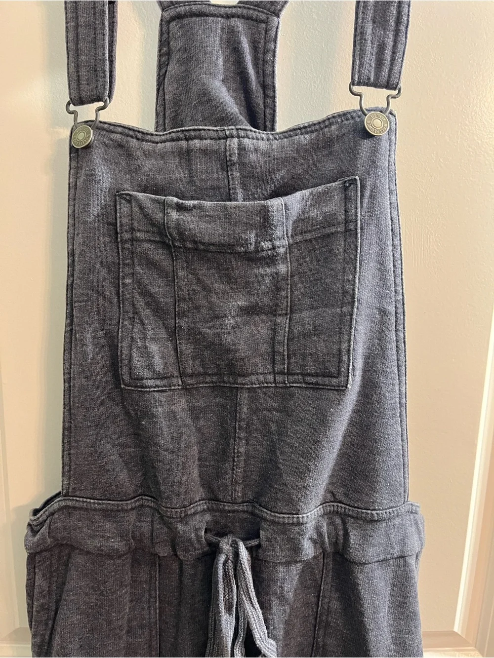Casual Dark Gray Overalls - Picture 4 of 9